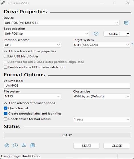 Create A Bootable USB with Rufus